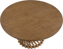 Hexon - 60" Oak Veneer And Solid Wood Dining Table - Brown