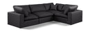 Comfy - 4 Piece Faux Leather Modular Sectional
