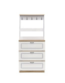 Hewett - Shoe Cabinet - Light Oak & White