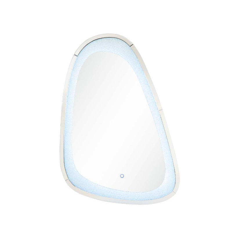 Noralie - 46" Accent Mirror With LED - Mirrored & Faux Diamonds