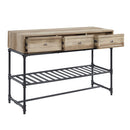 Brantley II - Sofa Table - Oak & Sandy Black