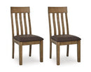Urbinforte - Dining Upholstered Side Chair (Set of 2) - Light Brown