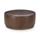 Clair - Leather Round Table
