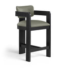 Sacha - Vegan Leather Upholstered Counter Stool With Black Base