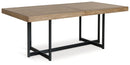 Tomtyn - Rectangular Dining Room Extension Table - Light Brown
