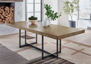 Tomtyn - Rectangular Dining Room Extension Table - Light Brown