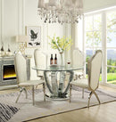 Noralie - Dining Table - Mirrored & Faux Diamonds