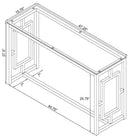 Merced - Glass Top Metal Table