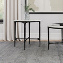Hermas - Round Genuine Marble Top Metal End Side Table - White