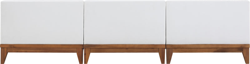 Rio - 3 Seat Modular Armless Sofa - Off White