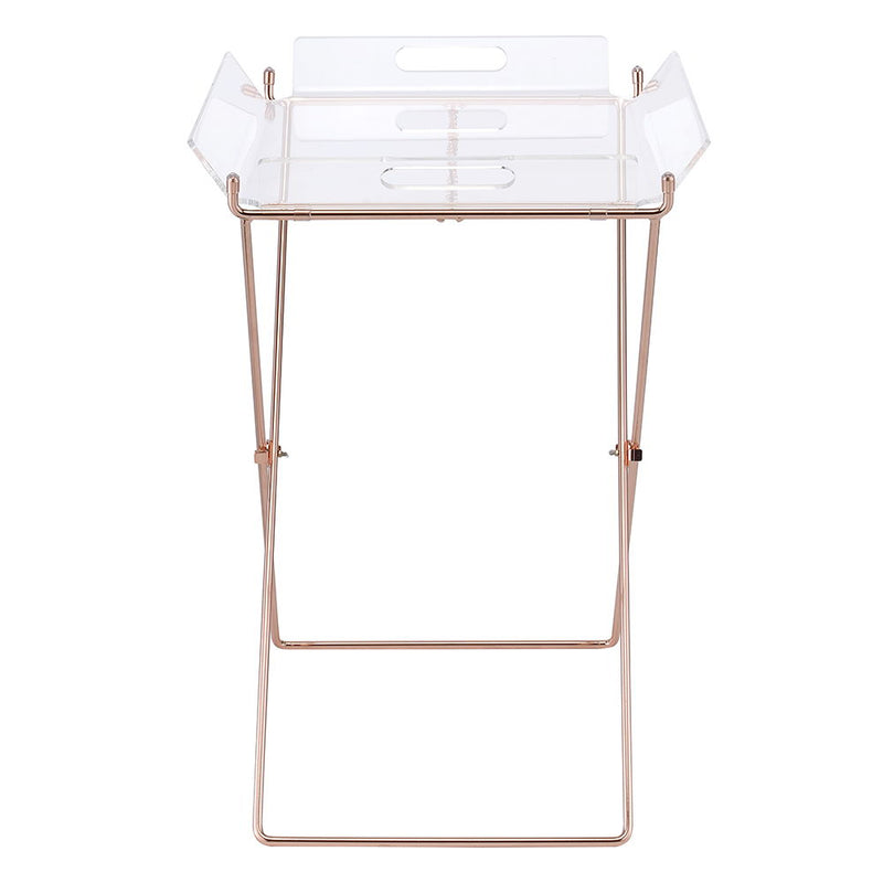 Cercie - Tray Table - Clear Acrylic & Copper