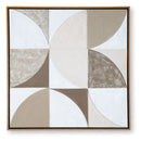 Harelman - Wall Art - Tan / Taupe / White