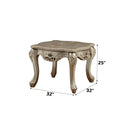 Ranita - End Table - Marble Top & Champagne