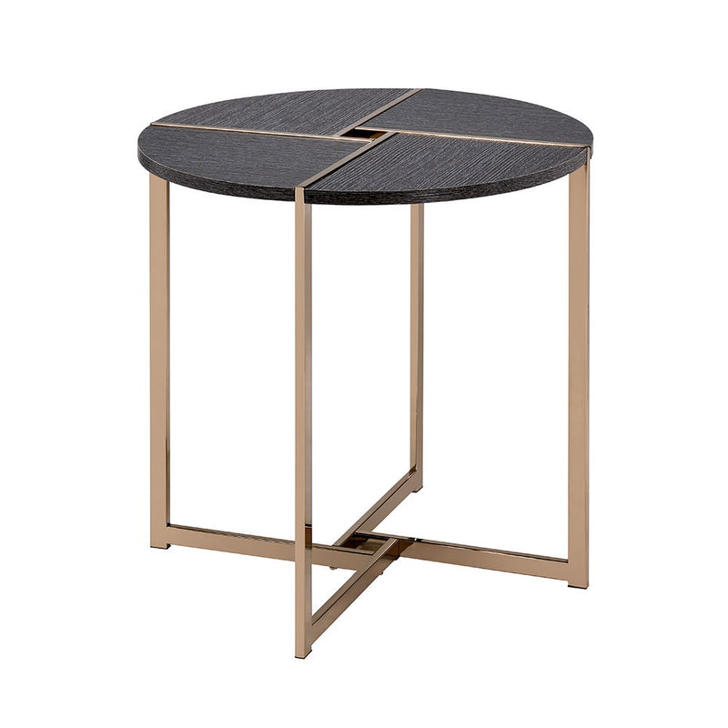 Bromia - End Table - Black & Champagne