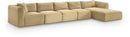 Shaggy - 5 Piece Modular Sectional With Chaise