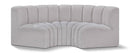 Arc - Boucle Fabric 3 Piece Modular U-Shaped Sofa