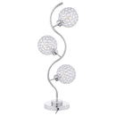 Amberley - 3-Light Curvy Metal Table Lamp Silver - Silver