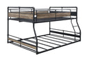 Cordelia - Full/Queen Bunk Bed - Antique Oak, Sandy Black & Dark Bronze Hand-Brushed