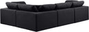 Comfy - 4 Piece Linen Fabric Modular Sectional