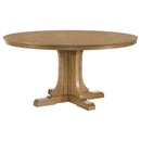 Hartville - 60" Round Dining Table - Natural Light Brown
