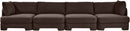 Hammond - Velvet Performance Fabric Upholstered 4 Piece Sofa