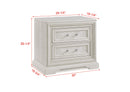 Alexandria - Accent Nightstand - White