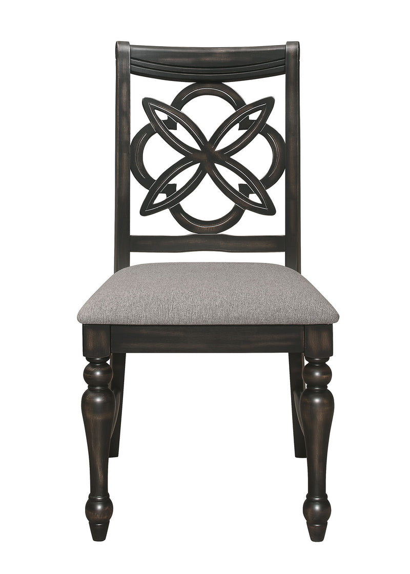 Hilara - Side Chair (Set of 2) - Gray / Charcoal