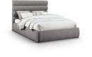 Adam - Chenille Fabric Bed With 52" Headboard