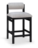 Roundhill - Fabric Counter Stool - Black Frame