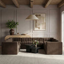Rummi - Velvet Performance Fabric Upholstered Modular Sectional