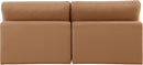 Comfy - Faux Leather Modular Armless Sofa 2 Seats