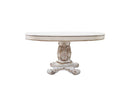 Vendome - 76" Round Dining Table With Pedestal Base - Antique Pearl