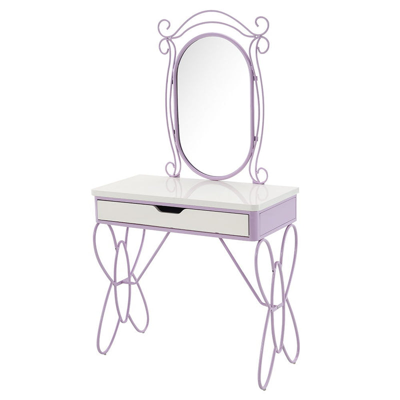 Priya II - Vanity Set - White & Light Purple