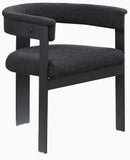 Romeo - Boucle Dining Chair With Black Base (Set of 2)