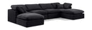 Indulge - Velvet 6 Piece Modular Double Chaise Sectional