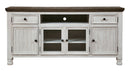 Havalance - Extra Large TV Stand - 4 Doors - Brown / Beige