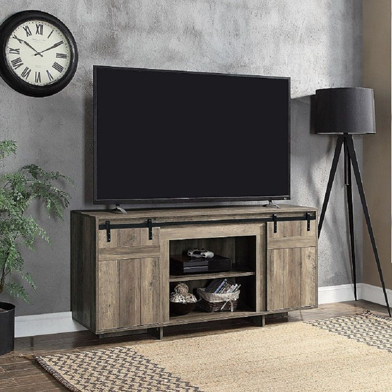 Bellarosa - TV Stand (Same As 91608) - Gray Washed