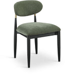 Riccio - Fabric Dining Side Chair (Set of 2) - Black And Gold Frame