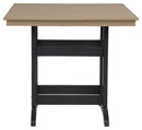 Fairen Trail - Square Counter TBL w/Umb OPT - Black / Driftwood