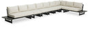 Maldives - 7 Piece Water Resistant Outdoor Patio Modular Sectional With Gray Base