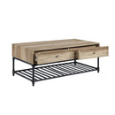 Brantley II - Coffee Table - Oak & Sandy Black