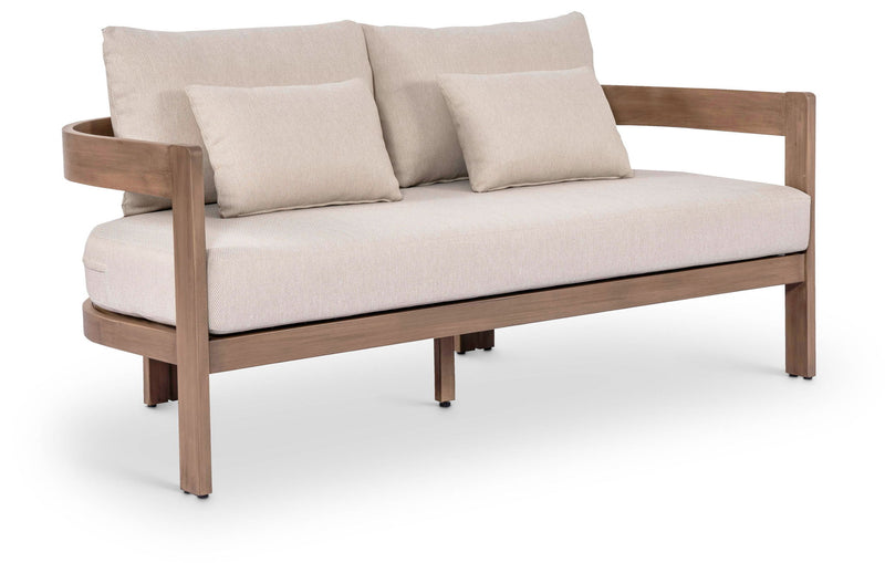 Newport - Water Resistant Fabric 65" Upholstered Outdoor Patio Loveseat