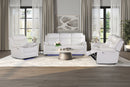 U6026 - Console Reclining Loveseat With LED And Speaker - White