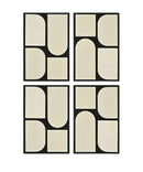 Icon - Mango Wood 4 Piece Wall Art