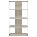 Loomis - 72" 4-Shelf Bookshelf - Whitewashed Gray