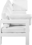 Nizuc - Outdoor Patio 3 Seat Modular Sofa With White Frame