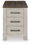 Darborn - Chair Side End Table - Gray / Brown