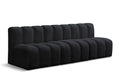 Arc - Velvet 3 Piece Modular Straight Sofa