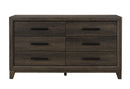 Harmony - 5 Piece Queen Bedroom Set (Bed, Dresser & Mirror, Nightstand, Chest) - Dark Brown
