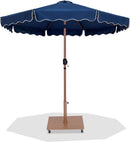 Amalfi - Aluminum Patio Umbrella - Light Brown Base / Light Brown Pole